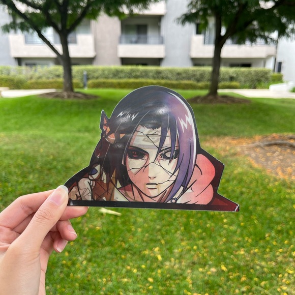 Naruto Itachi Uchiha Anime Car Decal 3D Sticker - Picture 2 of 2